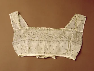 Mieder, bestickt mit flachem Silberdraht, ca. 1805-10